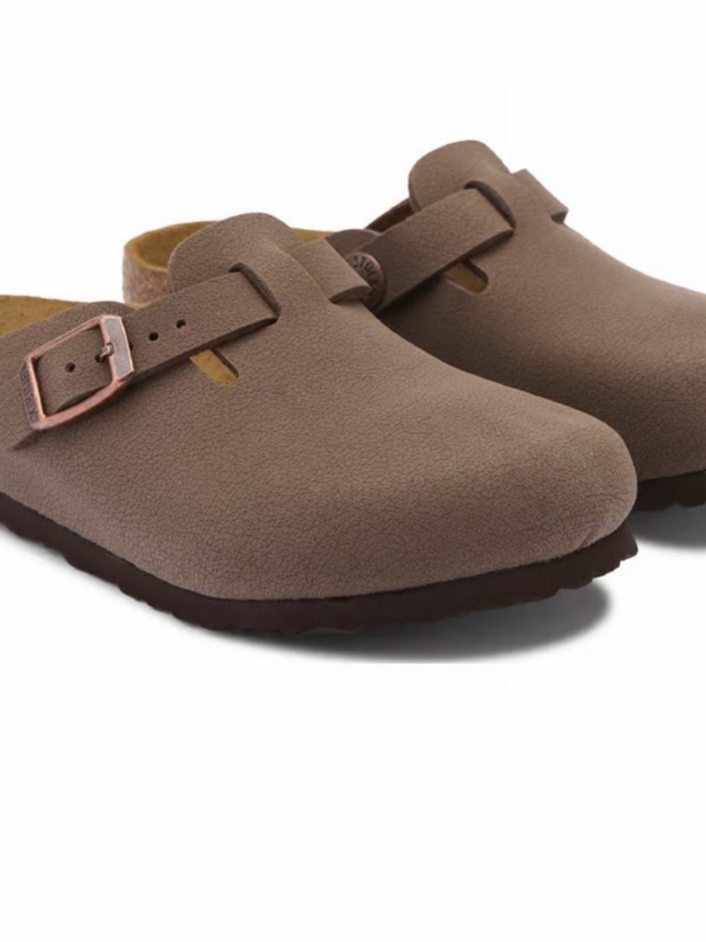 Birkenstock Kids Taupe Slip-On Clog with Buckle
